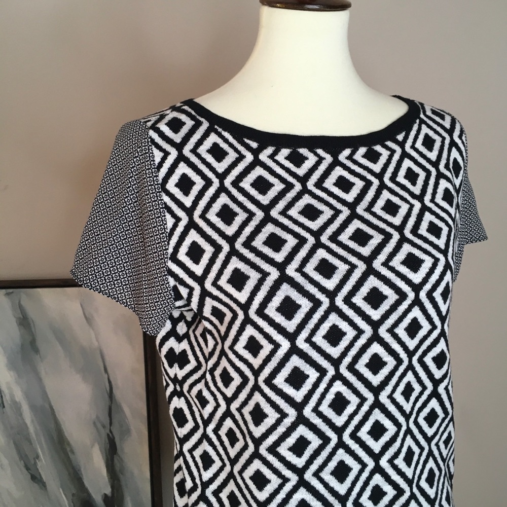 NWT Loft mixed media sweater tee | Med